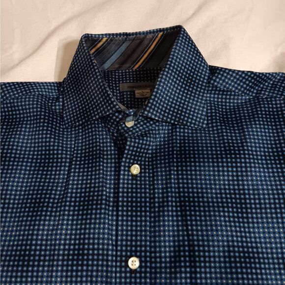 Johnston & Murphy Men's Large Button Down Long Sleeve Shirt Top - Picture 1 of 8